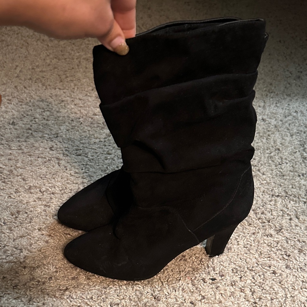 Nine West Black Heeled Boots